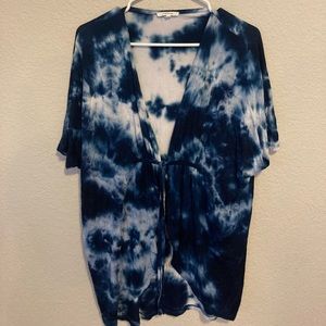 Maurices Blue & Navy tye dye cover up size S/M